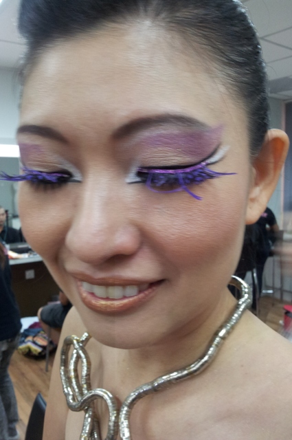 Female model photo shoot of Makeup Fish in Singapore