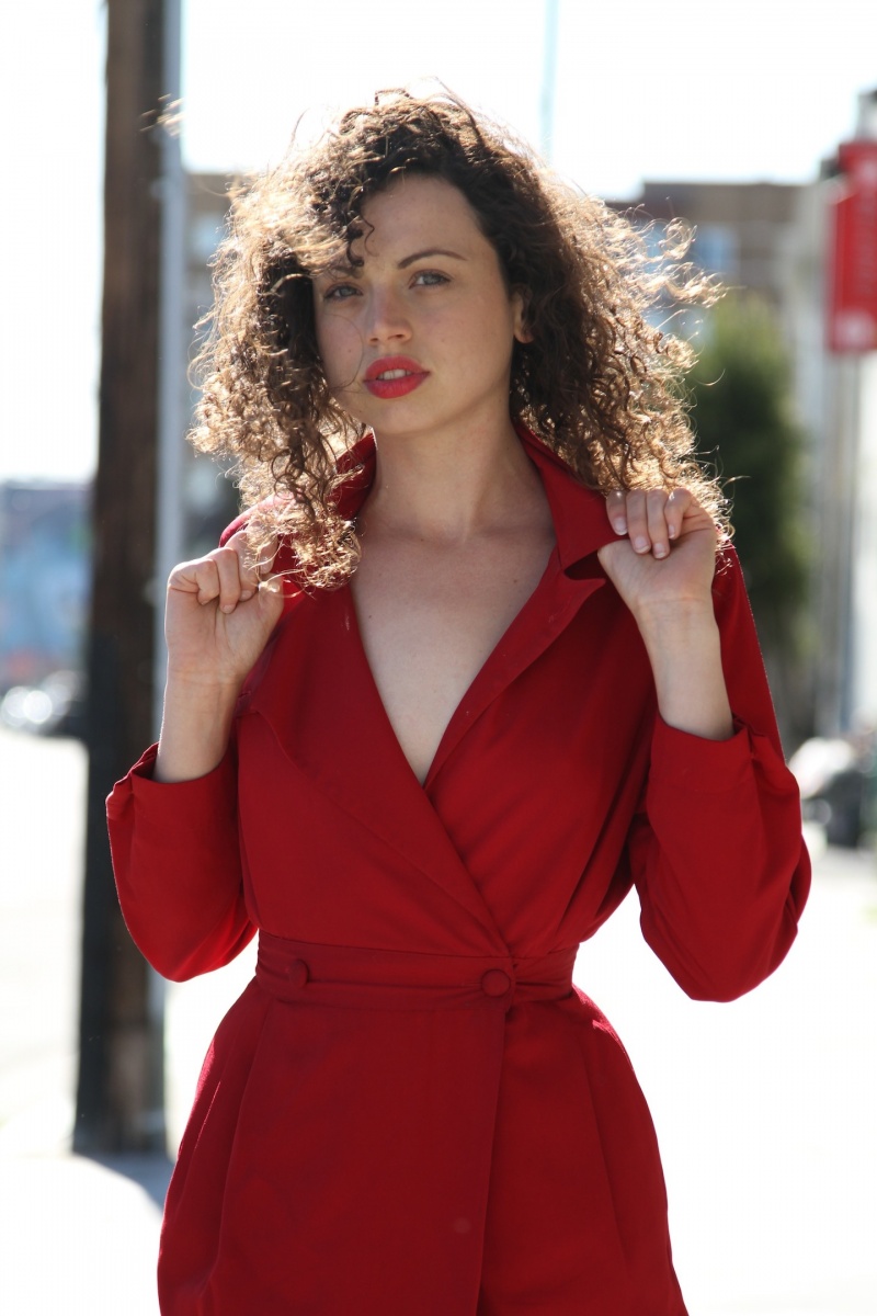 Female model photo shoot of KariAlison in downtown LA
