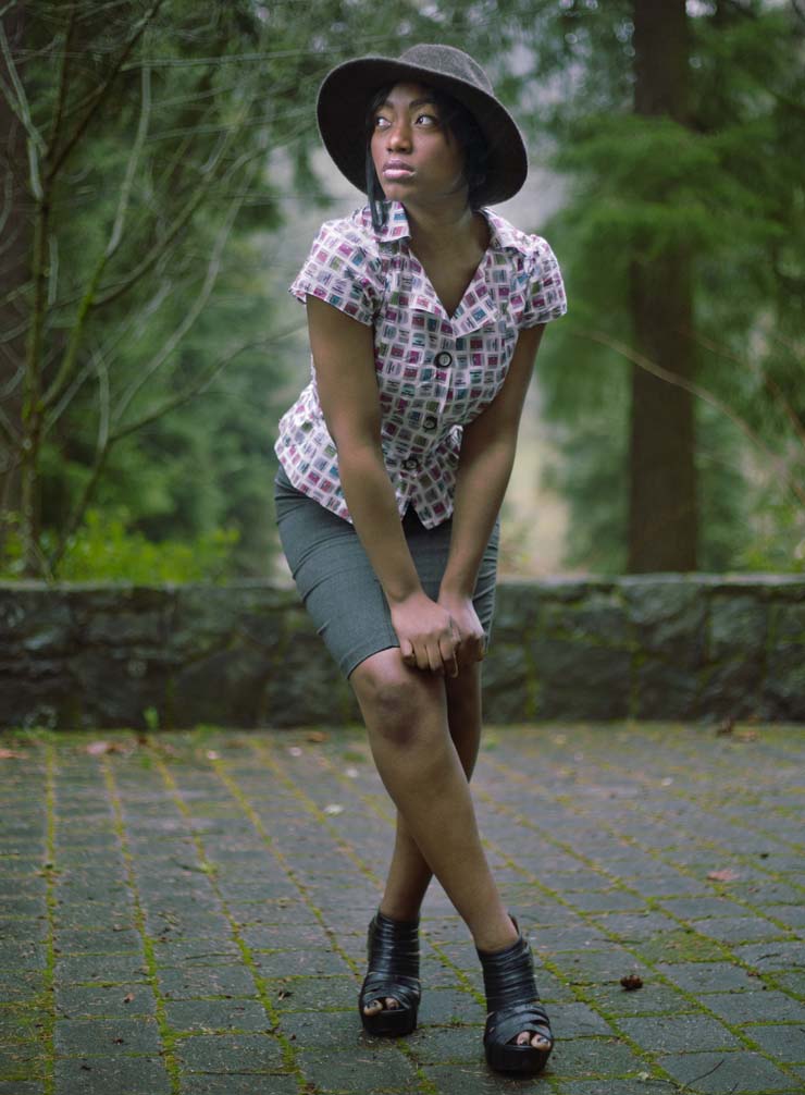 Female model photo shoot of Lamilla in Hoyt Arboretum