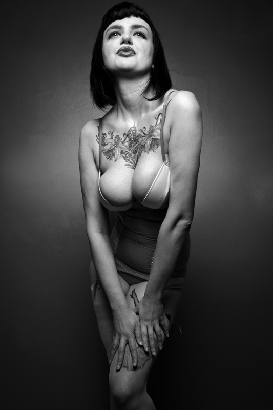 Female model photo shoot of Noire by Tom Wren in Leicester