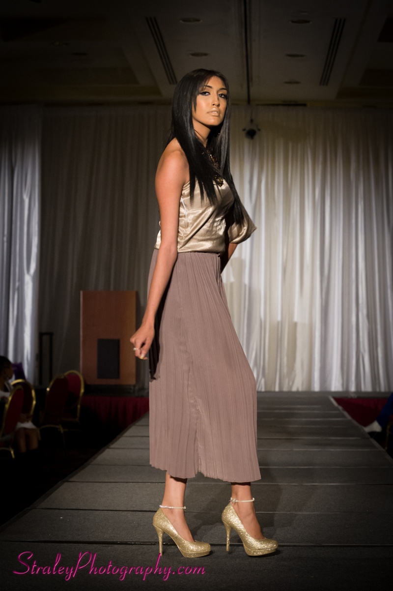 Female model photo shoot of Niza Idimah in Diamond denim fashion show