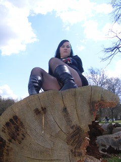 Female model photo shoot of Betty Maraschino in Richmond Park