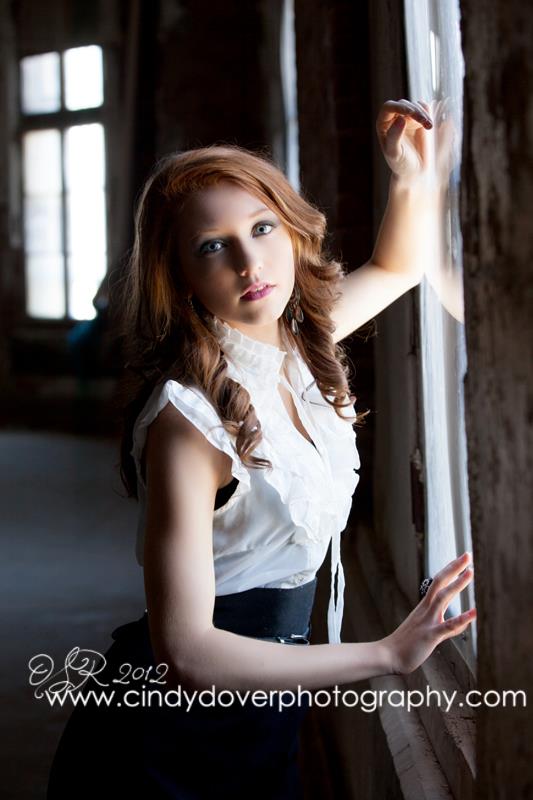 Female model photo shoot of Katie Bice in Ohio State Reformatory - Mansfield, Ohio, wardrobe styled by Laura Elaine Bice