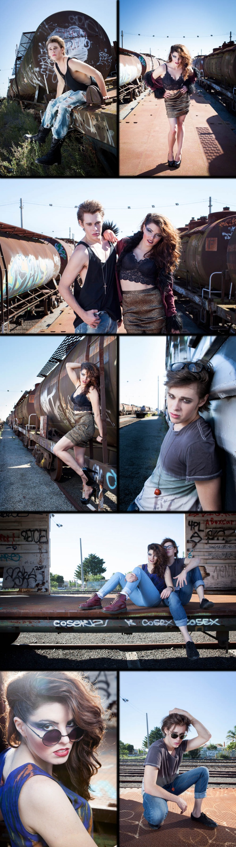 Male and Female model photo shoot of Chris Pennington, Rochelle Julia and Zac Bird in Melbourne