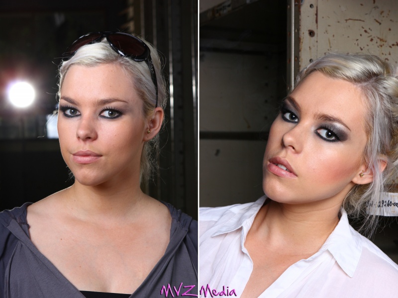 Female model photo shoot of Makeup by Millie and Emily Logan  by MVZ Media