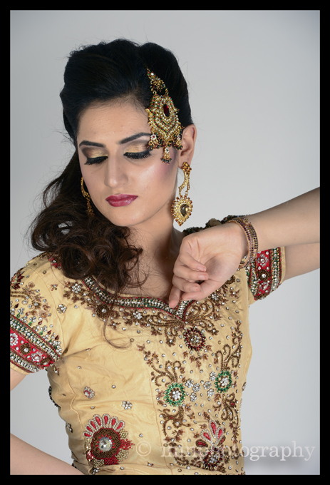 Male and Female model photo shoot of imn Photography and Meher Imran in London Studio, hair styled by Moira Borg, makeup by sabahsbeauty