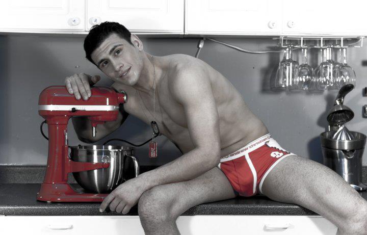 Male model photo shoot of Krys Toxic-Lopez in Kitchen