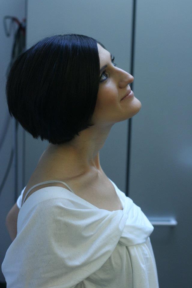 Female model photo shoot of Jessica Ruano in Wella Studio, London, UK