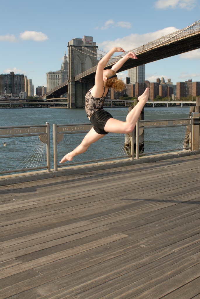 Female model photo shoot of Nicole Nadine in Brooklyn Bridge Park