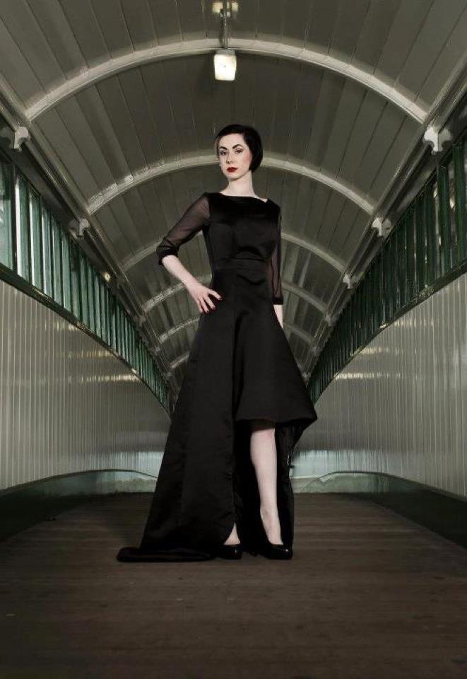 Female model photo shoot of EllisHowe in Tynemouth Metro Station
