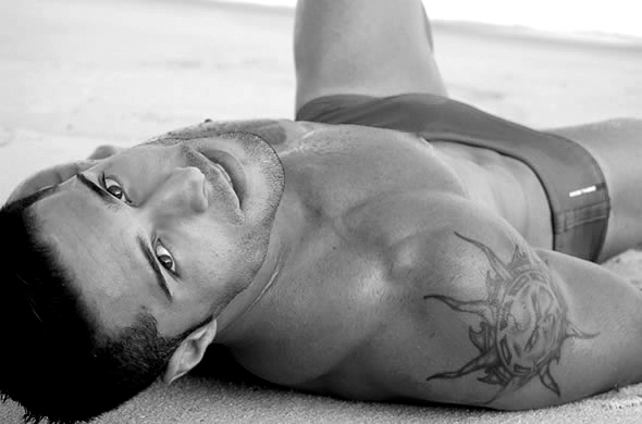 Male model photo shoot of Bruno Miami in South Beach