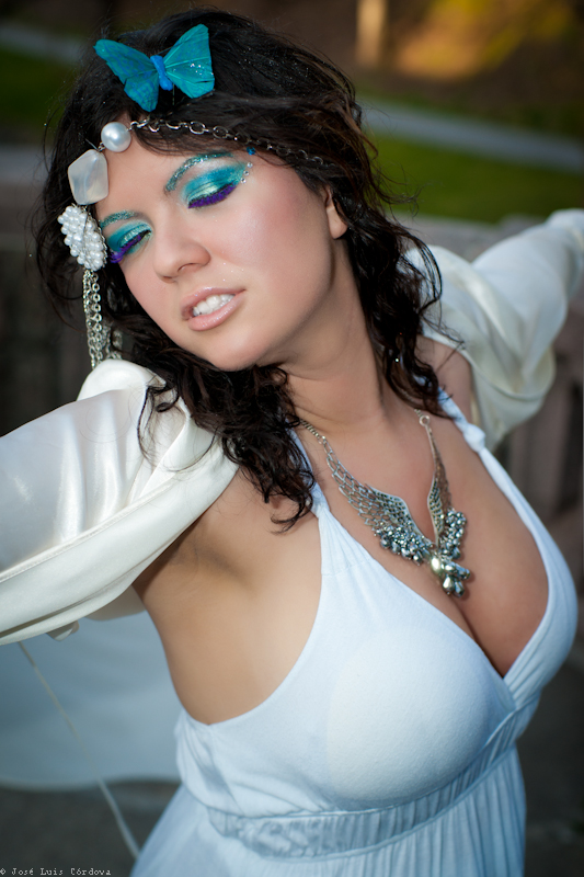 Male and Female model photo shoot of Hungarian Eyes and Sambina Ruskova in Saratoga Springs, NY, makeup by newxero 