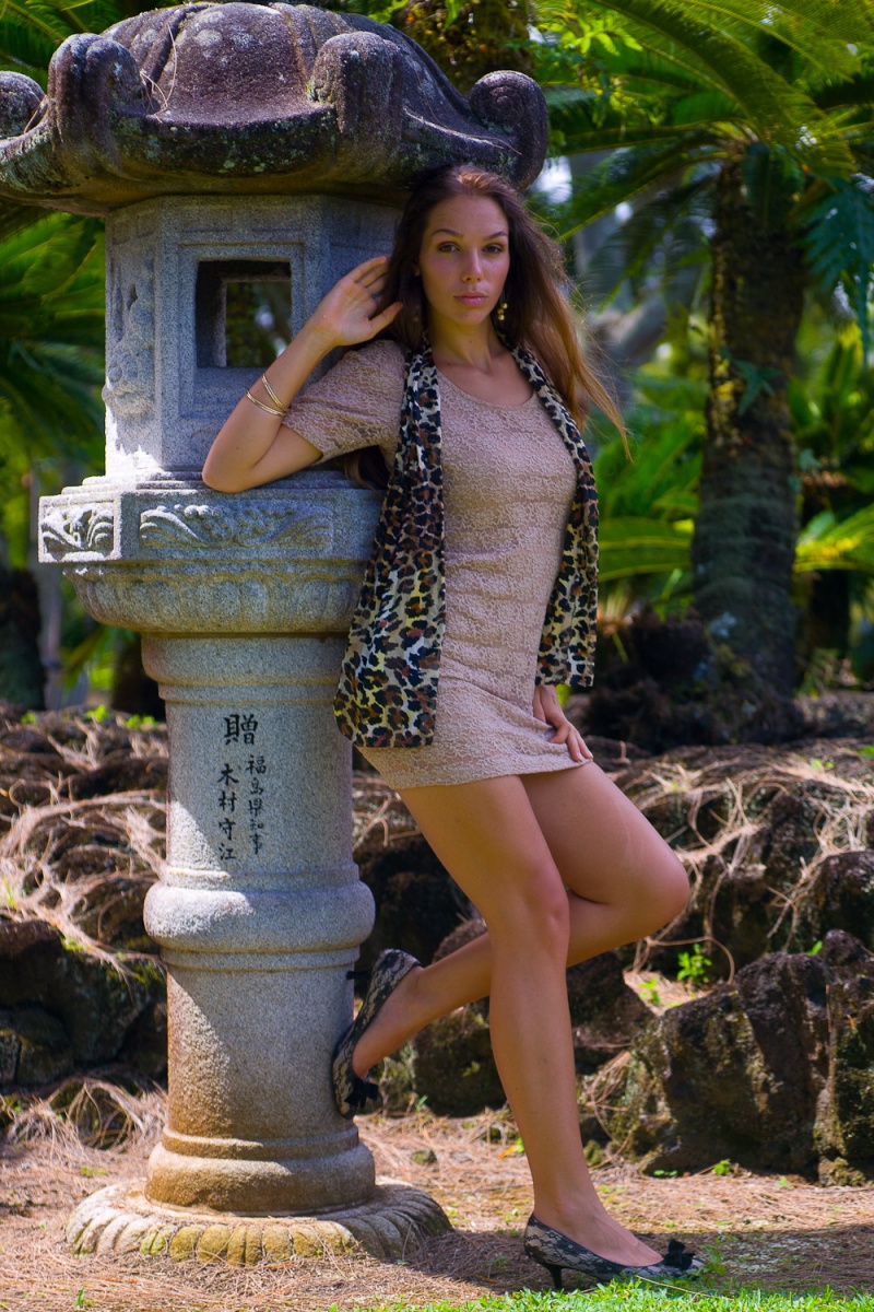 Female model photo shoot of Lily  Marie in Liliokalani Gardens