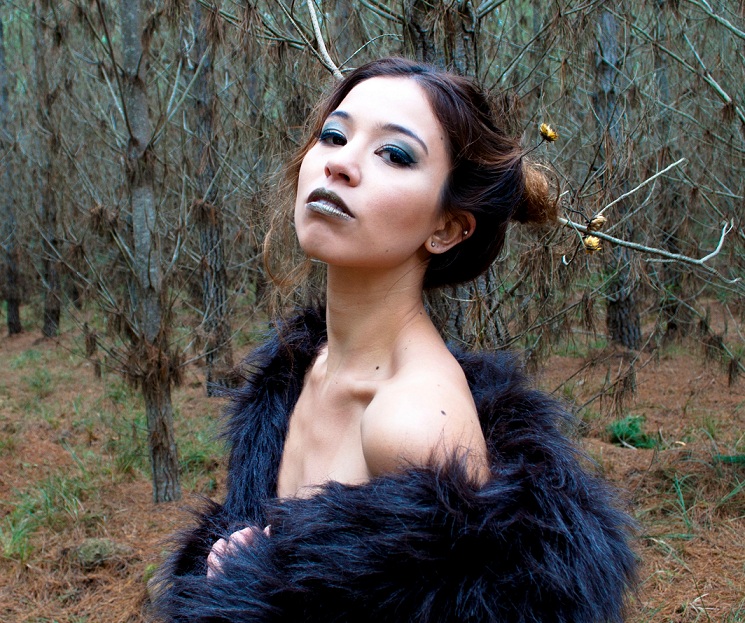 Female model photo shoot of KateEllen in belanglo forest