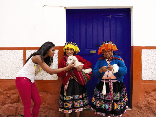Female model photo shoot of Ayesha A in Pisac, Peru
