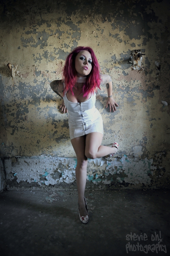 Female model photo shoot of Doll Vicious in OSR 2012
