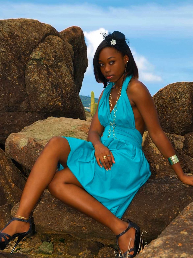 Female model photo shoot of Shannen Azuredee by Images By Design VI in USVI