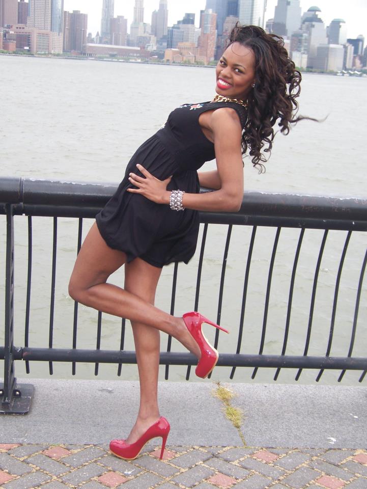 Female model photo shoot of Malkia in Hoboken Pier, NJ