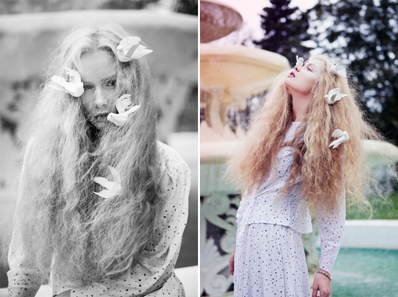 Female model photo shoot of Polek in Gorky Park (Moscow)