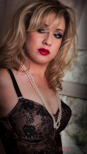 Female model photo shoot of VintagePinUP by wmphotos, hair styled by Lien DeLong Artistry , makeup by Shawna Goossens
