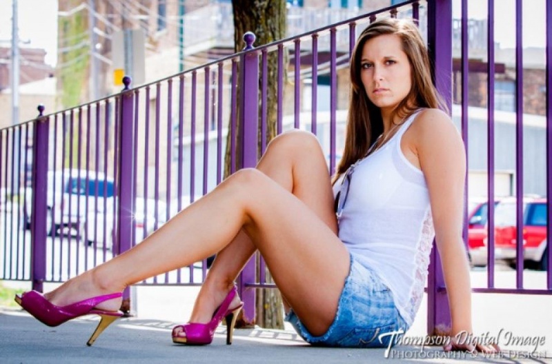 Female model photo shoot of Brittany Artz by Thompson Digital Image