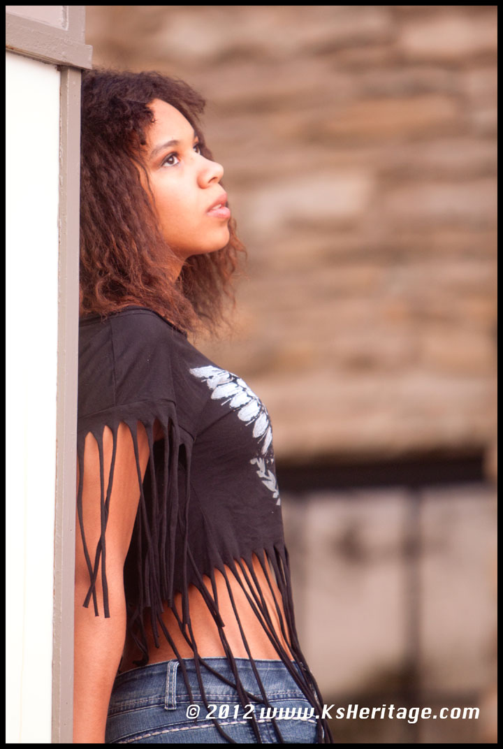 Female model photo shoot of Kinati by KsHeritage in Washburn University