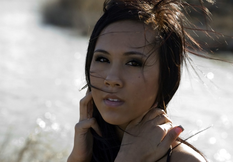 Female model photo shoot of Brittany Mai Nguyen in Grapevine Lake