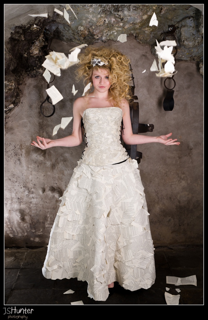 Female model photo shoot of Mue - Clothing Designer and LucindaEvelynClementine by jshunter in Banshee Labyrinth, Edinburgh