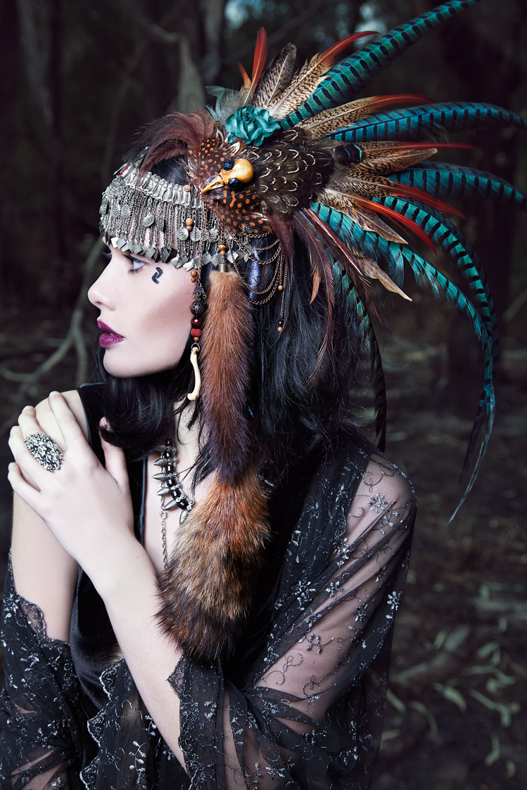 Female model photo shoot of Shunyata - Wearable Art