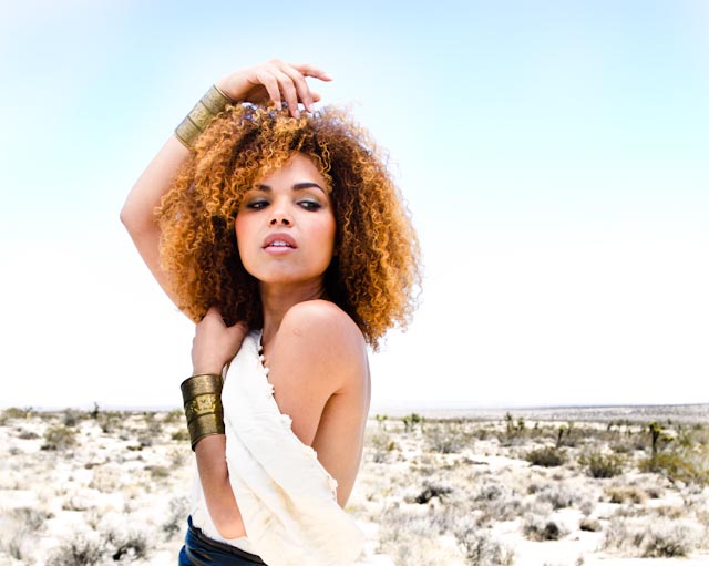 Female model photo shoot of Abril Castillo in Kern County desert  L.A- 4/15/12