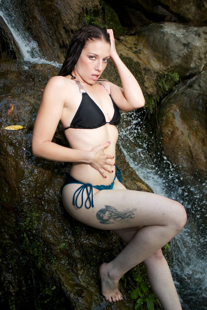 Female model photo shoot of Allyra Skye by Blind Siege in Malibu, CA