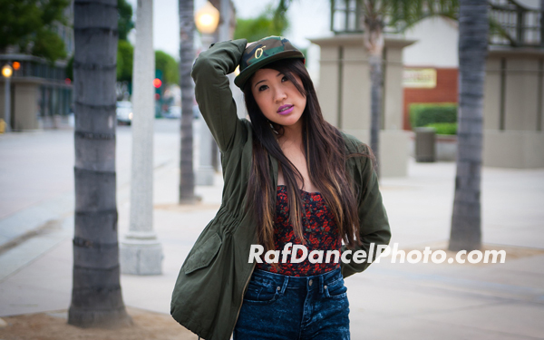 Male and Female model photo shoot of Raf Dancel and Justine Rio in Orange County, Ca