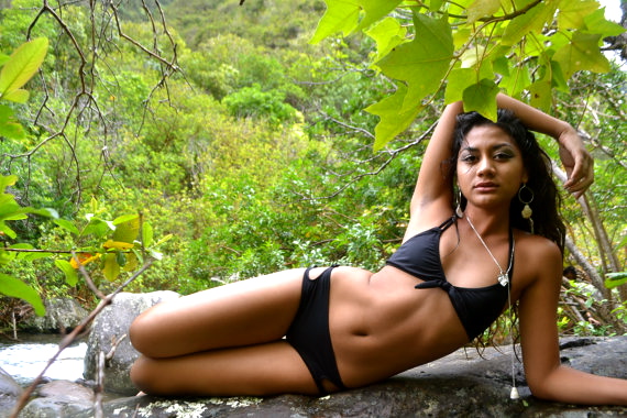 Female model photo shoot of Kilohoku Akahi in Iao Valley, Maui