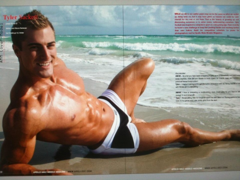 Male model photo shoot of Tyler L Sackett in Miami Beach