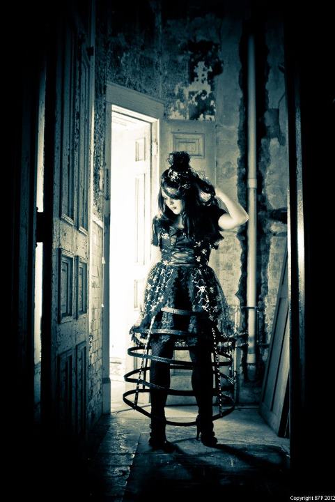 Female model photo shoot of GoodnightGreta by Blind 7 Photography in Ohio State Reformatory