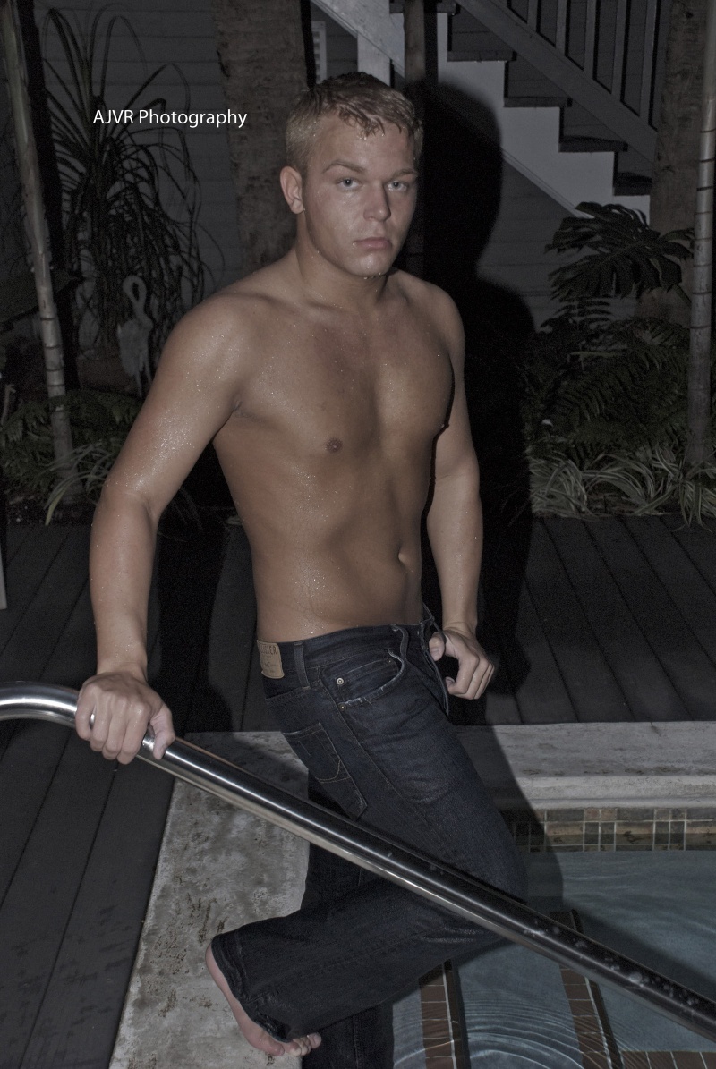 Male model photo shoot of Corey Scott Palmer by AJVR Photography in Big Ruby's Key West, FL