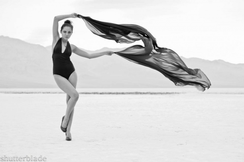 Female model photo shoot of shutterblade and JULIA JONES in Death Valley, CA