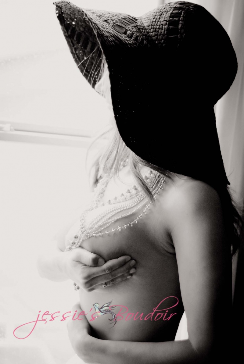 Female model photo shoot of Jessica Goldsborough  in In home-Menifee CA