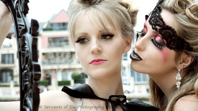 Female model photo shoot of Servants of Sin and Ashayla Webster