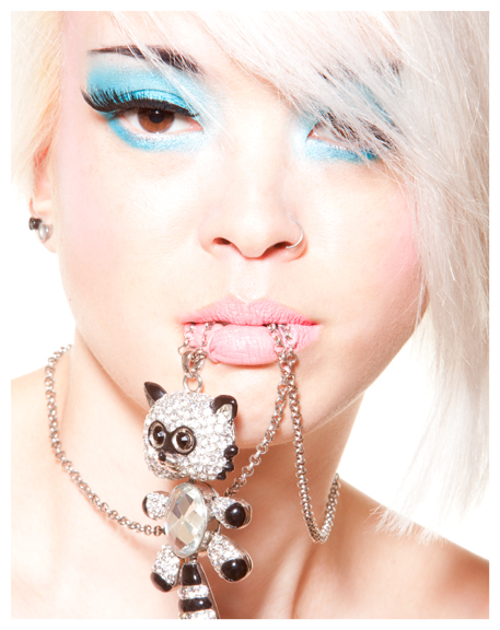 Female model photo shoot of amaya x by Imnotanaxemurderer, makeup by Melina Darling