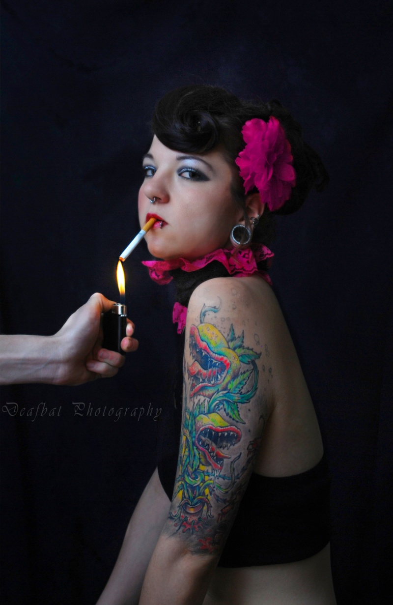Female model photo shoot of Deafbats Photography