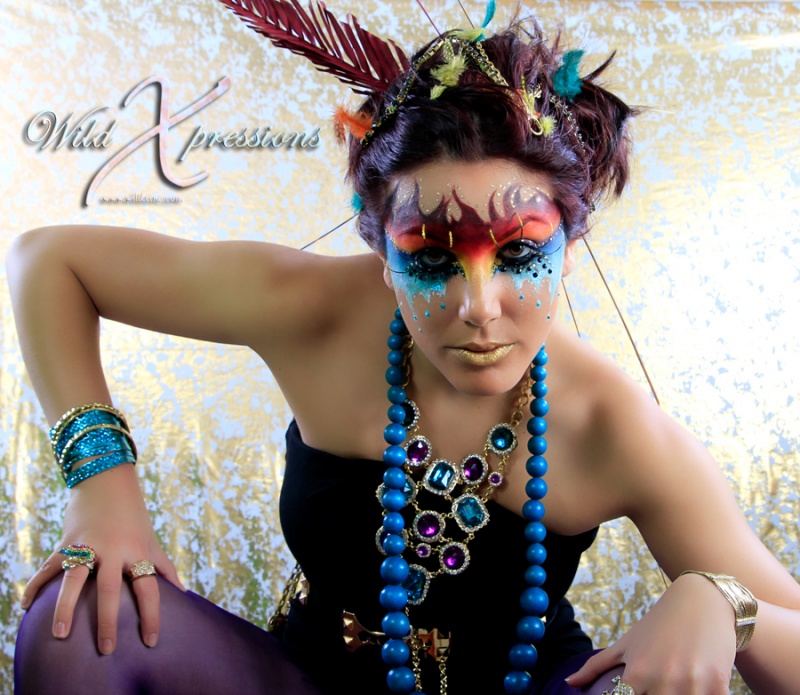 Female model photo shoot of Wild Xpressions in Wild X Studio