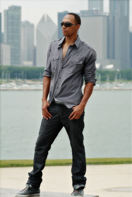 Male model photo shoot of J410 in Chicago