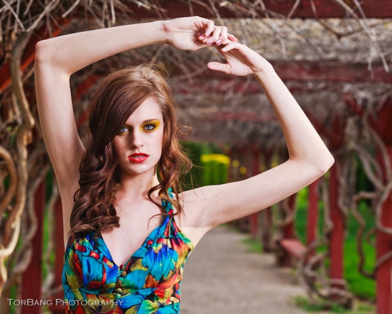 Female model photo shoot of Jamie Paige in International Peace Gardens