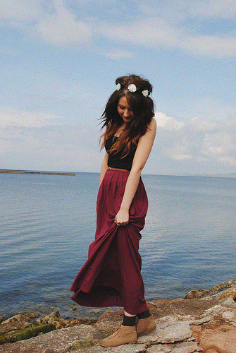 Female model photo shoot of Laura J Milligan in Ardrossan Harbour