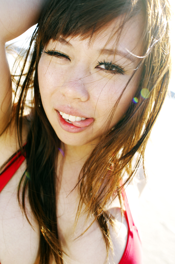 Female model photo shoot of TBenson in Ranshima Beach, Hokkaido