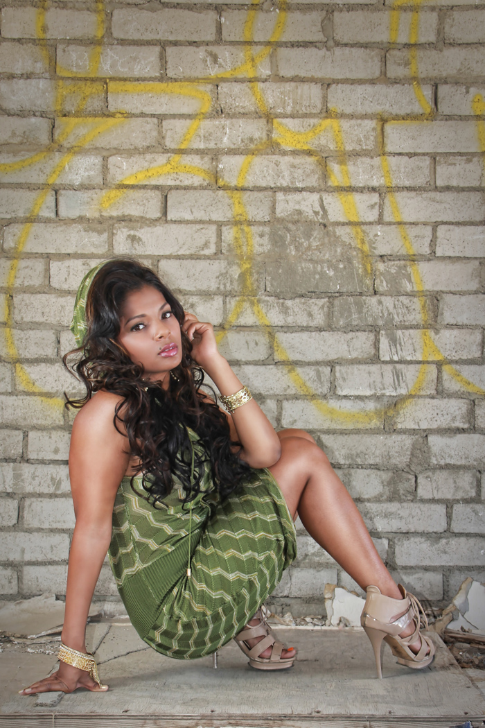 Female model photo shoot of Bmonae Photography and LEANNA BARNES, hair styled by Glamance
