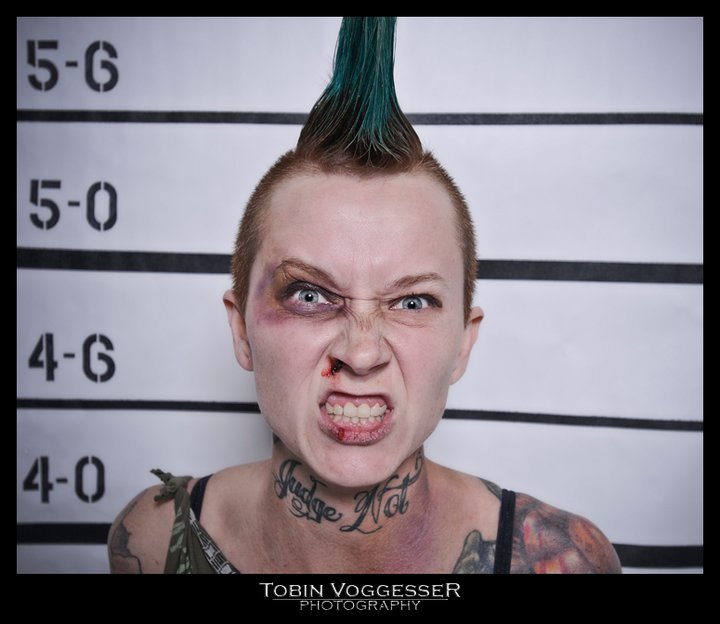Female model photo shoot of The Zombie Goddess