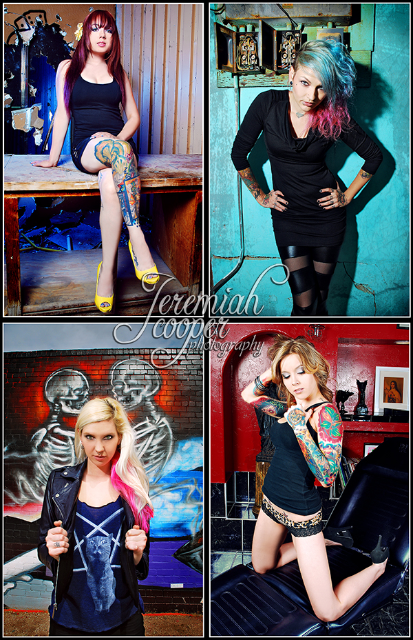 Male and Female model photo shoot of Jeremiah Cooper, katy awful, Tessa_Rae, Dria Sessions and Vicious Val in AZ.