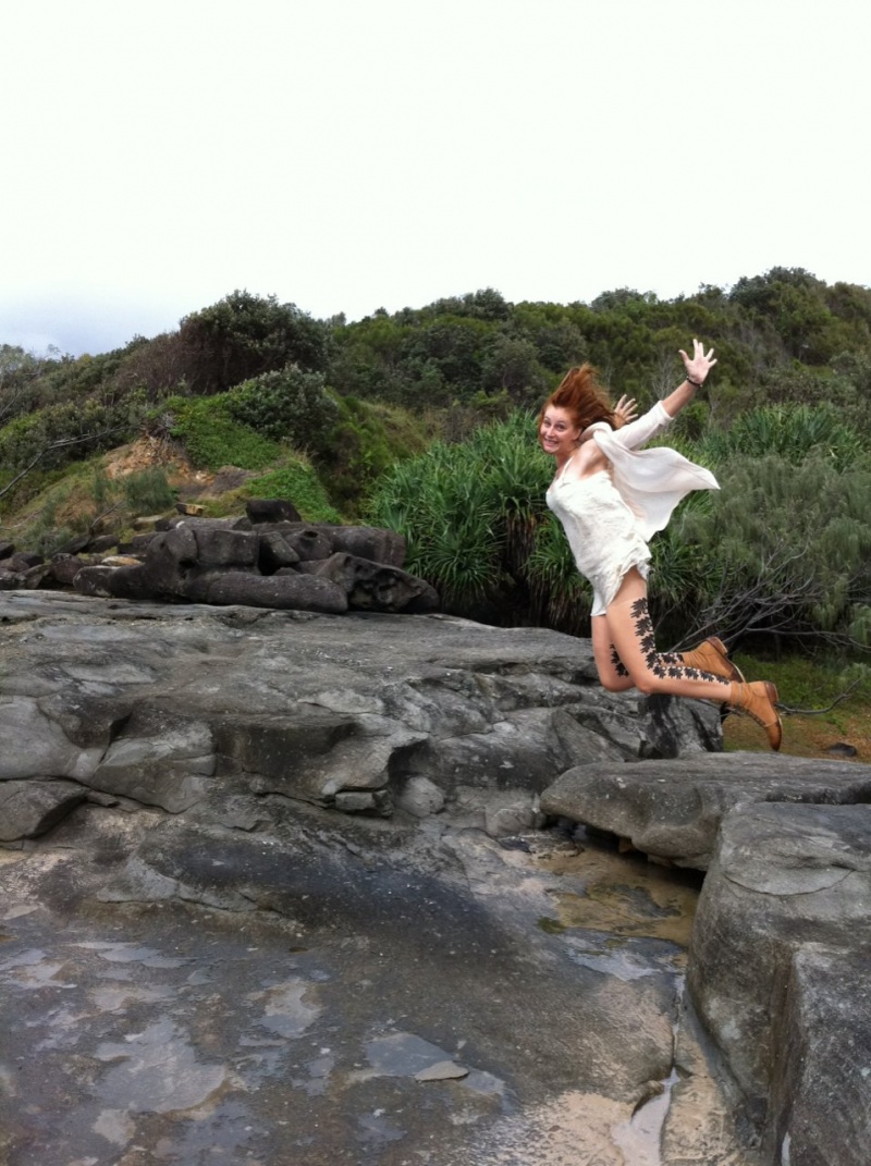 Female model photo shoot of Poppy Hart in Angourie, NSW.